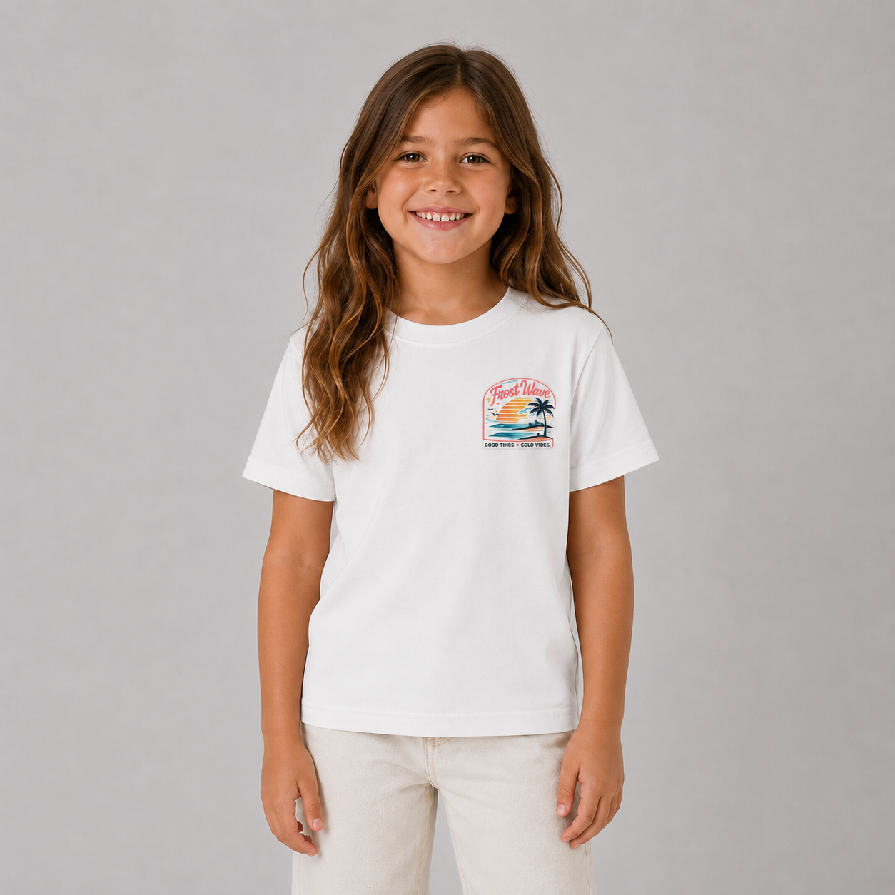 Retro-Beach-Kid-T-Shirt