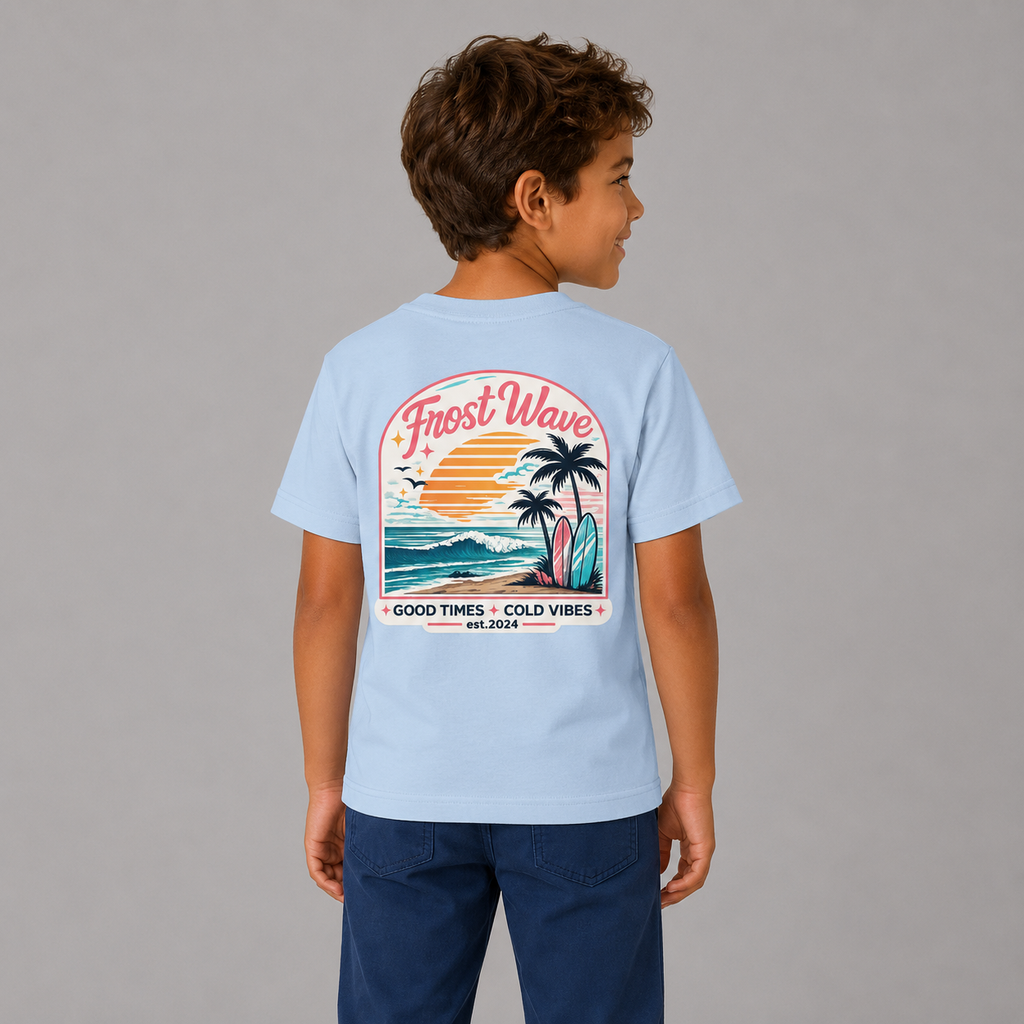 Camiseta Retro Beach Kid