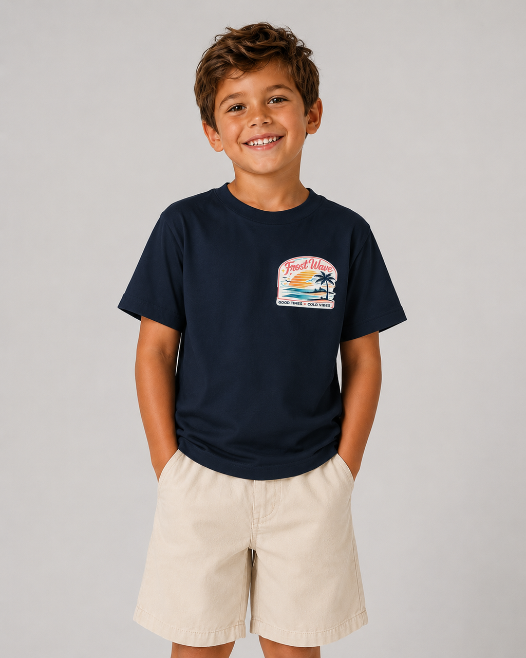 Camiseta Retro Beach Kid