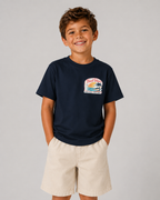 Camiseta Retro Beach Kid