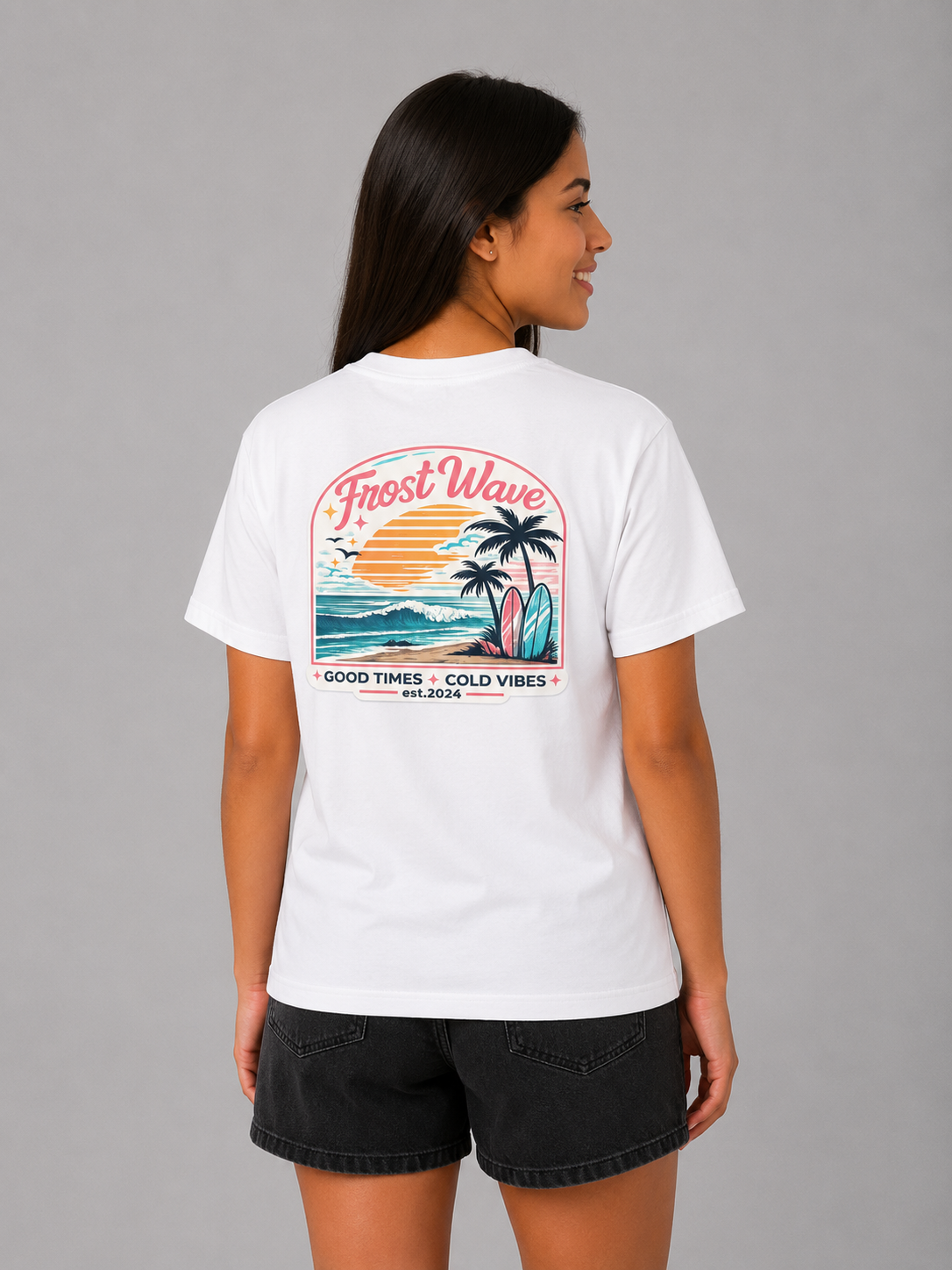 Retro Strand T-Shirt für Kinder